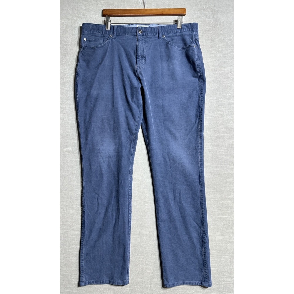 Peter Millar Corduroy Pants Mens Size 38 Navy Blue Stretch Size 38x32 Straight